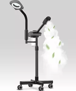 TASALON Professional Ionic Facial Steamer, 2-in-1 Face Steamer for Facial Blcak - Picture 1 of 7