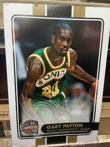 Seattle Supersonics GARY PAYTON 36"x24" 2013 Hall of Fame Poster Panini Cover