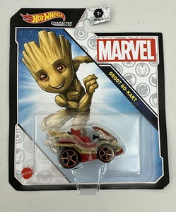 Hot Wheels Marvel Character Cars Groot Go-Kart Gurdians of the Galaxy Disney - Picture 1 of 5