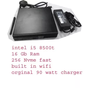 Dell OptiPlex 7060 Micro Core i5-8500T 2.10GHz 16GB RAM Nvme 256 Windows 11 PC - Picture 1 of 3