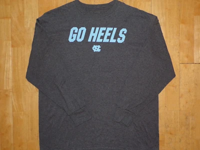 UNC Mens UNIVERSITY OF NORTH CAROLINA Tar heels XL Long Sleeve GO HEELS Shirt - Image 1 of 4