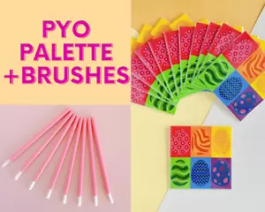 10/25/50/100 with Brushes Paint Your Own PYO Cookie Icing Palette Easter PYO - Bild 1 von 7