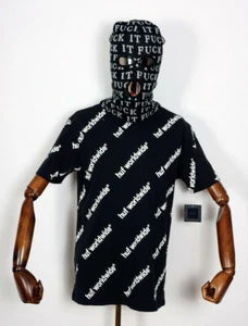 Huf Worldwide Footwear Skate Shoes T-Shirt Tee Campagna Black In M - Foto 1 di 1