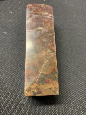 Sello de piedra de sangre de pollo shoushan chino sin tallar rojo alto raro antiguo grande Foto 1 de 4