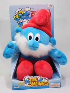 Vintage Tummy Huggin Papa Smurf Plush 1996 Irwin Toys w/ Box - Picture 1 of 22