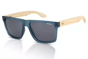O'Neill Sunglasses Polarised Harwood 2.0 105P Dark Blue Crystal/Bamboo/Brown - Picture 1 of 4