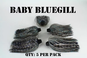 FALDAS PRO-TIE Bajo, cebo giratorio, cebo de pesca Chatterbait falda señuelo. Cantidad: 5 por paquete - Imagen 1 de 4
