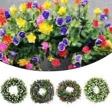 Spring Summer Wreath for Front Door Colorful Artificial Wreath Sping  Home Decor