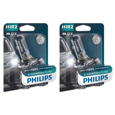 2x Philips X-tremeVision Pro150 HIR2 Halogen bis zu 150% mehr Licht 55W 12V - Bild 1 von 4