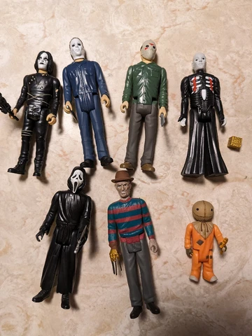ReAction - Horror Lot - Jason, Freddy, Ghost face,Myers, Sam, More Super 7 Funko Cover