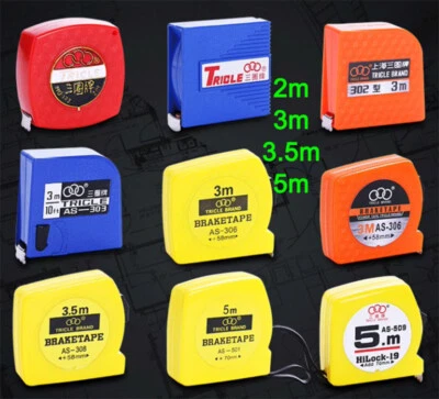 5M 3 M 2M Retractable Measure Tape Classic Metric Measuring Marks Pocket Size - Image 1 of 4