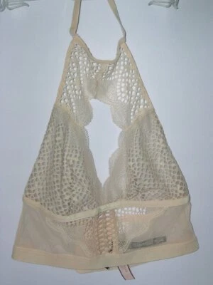 Victoria's Secret Very Sexy High Neck Bra Bralette Halter Sheer Blush Pink S/P - Image 1 of 3