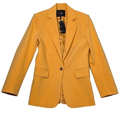 Blazer Traje Maje 34 Botón Único Chaqueta de Carrera Negocios Informal Naranja Nuevo Leer Foto 1 de 4