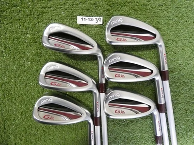 PING G Le2 Womens Irons 7-W, U & S Lite Ladies Graphite Red Dot 1* Flat Mint - Image 1 of 4