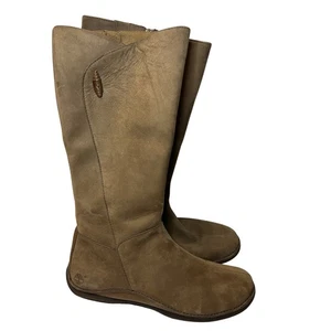 Timberland Brown Suede Tall Zip Up Riding Boots Women's Sz 8 68379 Leather EUC - Picture 1 of 11