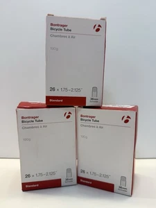 New Bontrager 36mm Schrader Bicycle Tube 26 X 1.75- 2.125” (Set Of 3) MTB 190gm - Picture 1 of 5