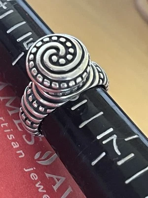 Anillo de colección James Avery retirado remolino africano cuentas 925 plata esterlina S5 3/4 caja de regalo Foto 1 de 4
