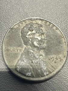 1943 S Lincoln Cent Steel Penny US Coin War Acceptable Condition - Picture 1 of 7