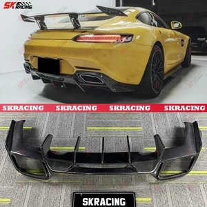 Carbon Fiber Rear Diffuser Bumper Lip Kits Fits Mercedes Benz AMG GT GTC GTS GTR - Picture 1 of 17
