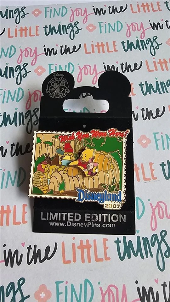 Prendedor postal Disney Wish You Were Here 2007 Winnie the Pooh & Piglet Foto 1 de 1
