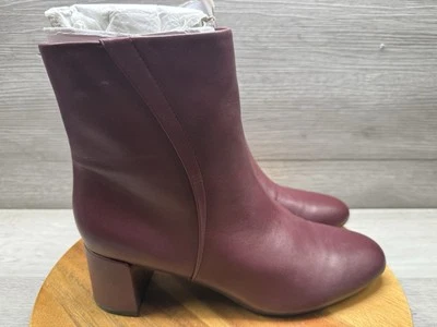 Naturalizer River 踝靴皮革短靴 | Cabernet Sauvignon 红色皮革 11 — 第 1/4 张图片