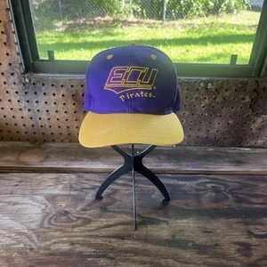 Vintage 90’s ECU Pirates Snapback Hat Cap Purple & Yellow One Size - Bild 1 von 10