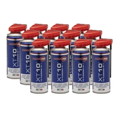 12x Lubrificante Spray 10 FUNZIONI Sbloccante 400ml Scioglie ruggine ossidazioni - Immagine 1 di 4