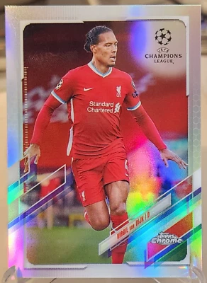 Virgil Van Dijk 2020-21 Topps Chrome UCL Refractor #46 Liverpool - Image 1 of 2