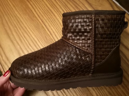 Stivali in pelliccia di agnello nuovi UGG edizione limitata donna marroni pelle UK 3 5 EU 36. Nessuna scatola