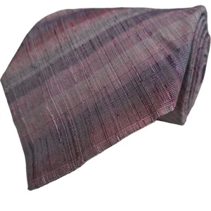 KENZO HOMME Mens Tie Lilac Pink & Burgundy Stripes - Picture 1 of 6