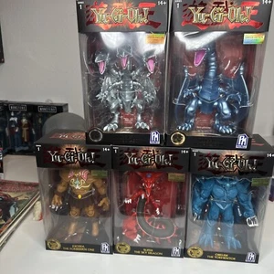 Yugioh Limited Edition Figures Set Of 5 Slifer Blue Eyes White Dragon Exodia + - Picture 1 of 23