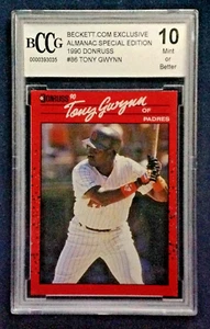 1990 Dunruss Almanac Edición Especial Béisbol #86 Tony Gwynn Padres BCCG 10 - Imagen 1 de 2