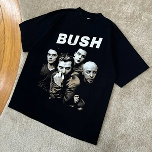 Vintage 1990 Bush Concert Promo Shirt Grunge Nirvana Oasis XL Double Sided - Picture 1 of 7