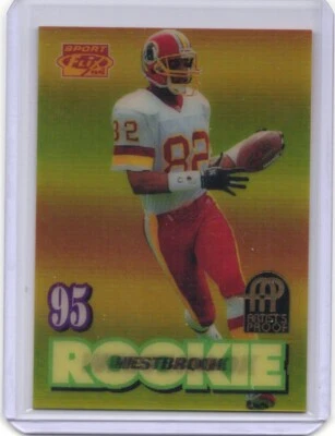 1995 Sportflix MICHAEL WESTBROOK Artist's Proof RC Washington Redskins - Image 1 of 2