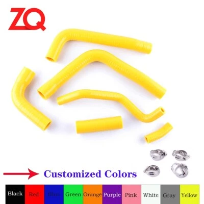 Manguera de tubo de refrigerante amarillo radiador silicona para Yamaha YZF R6 1999 2000 2001 2002 Foto 1 de 4