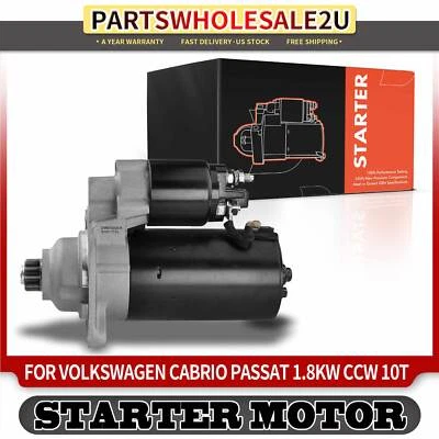 Motor De Arranque Para Volkswagen Cabrio 1995-1997 Passat 1994-1997 1.8KW 12V CCW 10T Foto 1 de 4