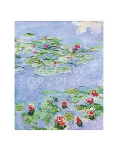 Water Lilies 1914 1917, Claude Oscar Monet, Wall Decor Art Print 14" x 11" 1913 - Picture 1 of 2
