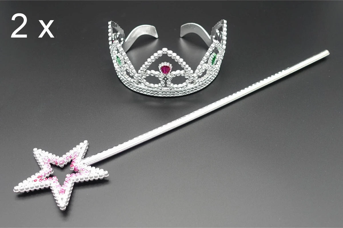 Prinzessin Krone Aus Metall – Gold Mit Perlen Oder Schmucksteinen, Größe Ca. 4,5–7,5 Cm | Mit Gummiband Für Karneval, Hochzeit & Kindergeburtstag