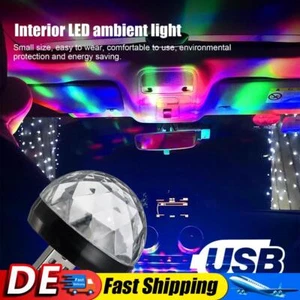 Mini-USB-Disco-Licht, klangaktivierte LED-Magie-Disco-Kugellampen (schwarz) DE - Bild 1 von 7