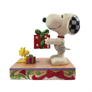 Intercambio de Navidad Jim Shore - Snoopy & Woodstock con regalo 6013047 NUEVO 2024 Guisante - Imagen 1 de 1