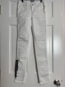 TRIPP NYC - White Twill Low Rise Skinny Jean Size- 0 - Picture 1 of 8
