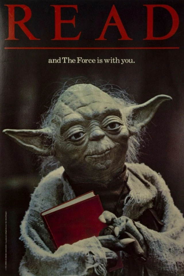 Read and the Force is with you - Póster 20x30 Foto 1 de 2