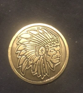 Indian Chief … Golf Ball Marker… 1 inch metal - Picture 1 of 1
