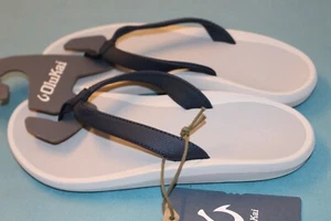 Neu OluKai Damen-Sandalen Pi'Oe Größe 8 trenchblau/nebelgrau 20443 DEDW neu mit Etikett - Bild 1 von 6
