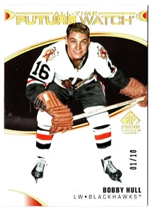 2020-21 SP Signature Edition Legends All-Time Future Watch Black BOBBY HULL 1/10 - Picture 1 of 1