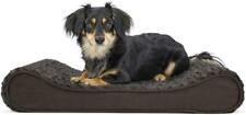 Furhaven Pet Dog Bed | Therapeutic Ergonomic Luxe Lounger Cradle Mattress Pet Be