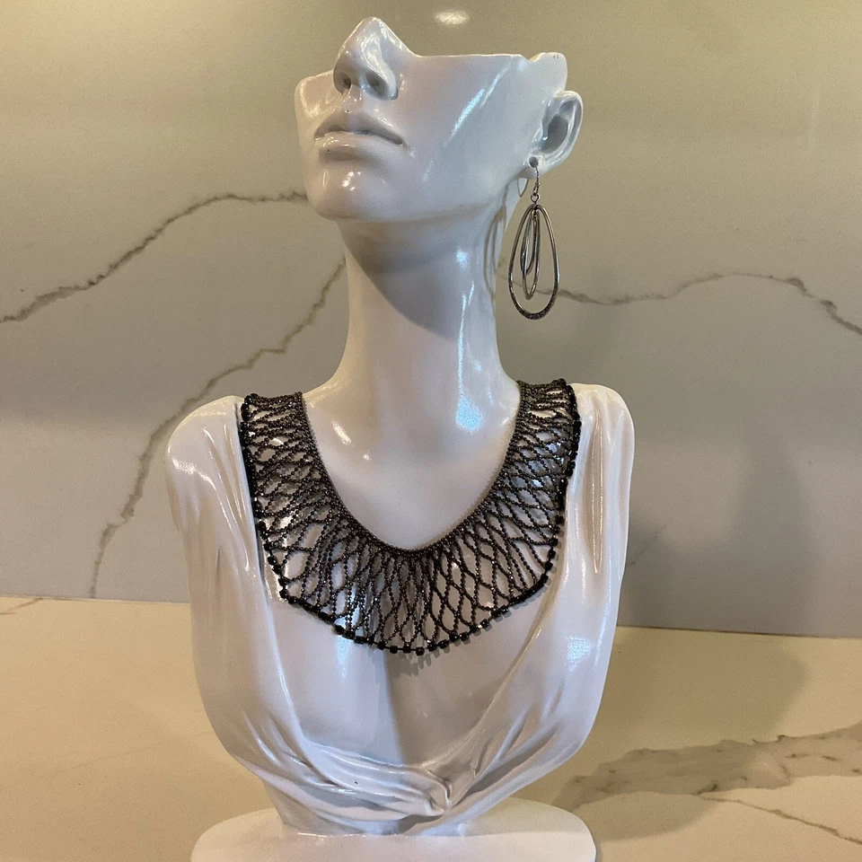 "Precioso collar babero de titanio con etiqueta original 21""" Foto 1 de 4