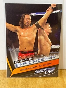 2019 Topps WWE Smackdown "20 Years Of" Shinsuke Nakamura & Cena #SD-41 - Picture 1 of 2