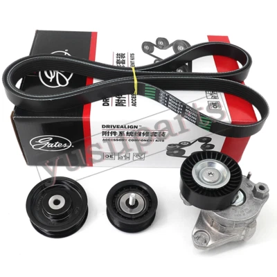 A2722000270 OEM Gates Serpentine Belt Drive Kit For Mercedes C300 C350 E350 E550 - Image 1 of 4