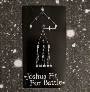 Joshua For for Battle Adesivo Vinile Impermeabile 4x2" - Skramz Saetia Swing Bambini - Foto 1 di 4